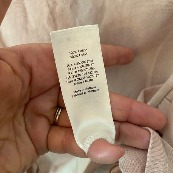 NWT Wilfred Women's size Medium Light Pink Agathe T-Shirt Ruffle 100% Cotton - Picture 10 of 10